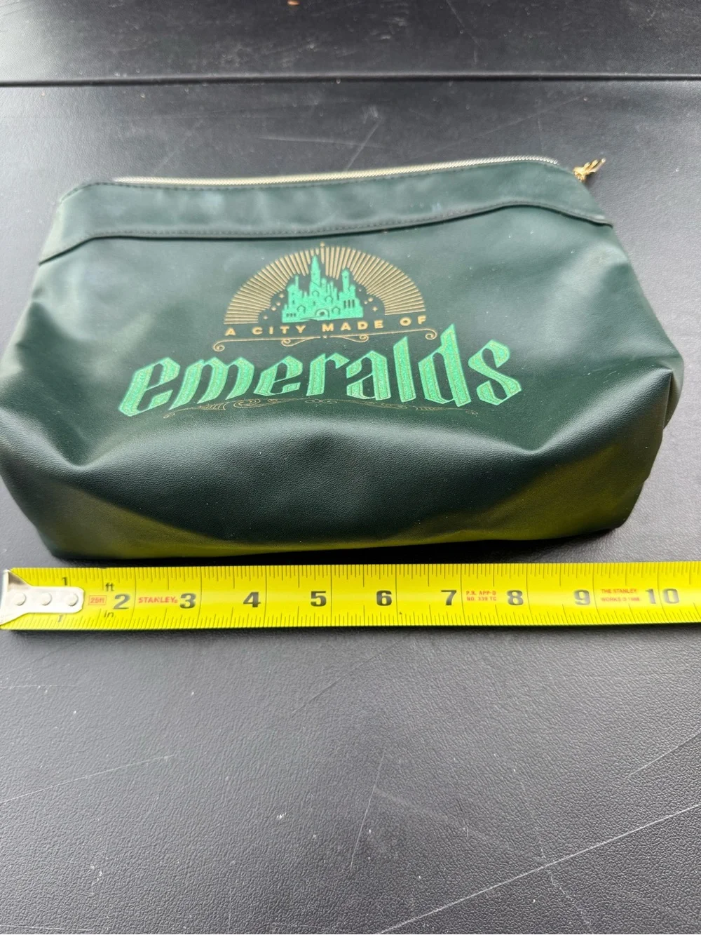 Wicked Emerald City Cosmetic Bag Green Fantasy Makeup Wizard City Travel Case
